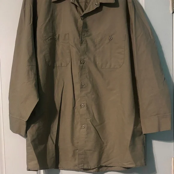 Men's Classic tan work Shirt - Picture 4 of 5